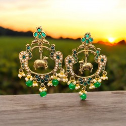golden ethnic earring