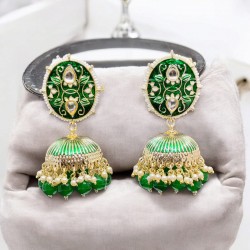 green and golden earring green and golden earring