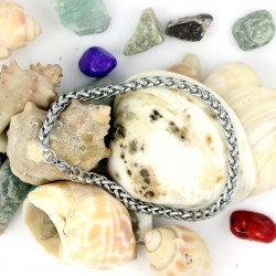 Stainless Steel Bracelet for Men Boys Unisex (Silver) Stainless Steel Bracelet for Men Boys Unisex (Silver)