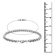 Stainless Steel Bracelet for Men Boys Unisex (Silver)