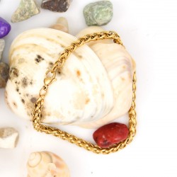 Stainless Steel Bracelet for Men Boys Unisex (Gold) Stainless Steel Bracelet for Men Boys Unisex (Gold)