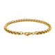 Stainless Steel Bracelet for Men Boys Unisex (Gold)