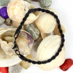 Stainless Steel Bracelet for Men Boys Unisex (Black) Stainless Steel Bracelet for Men Boys Unisex (Black)