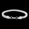 Stainless Steel Bracelet for Men Boys (Silver)