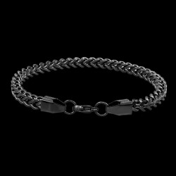 Stainless Steel bracelets for men stylish (Black)