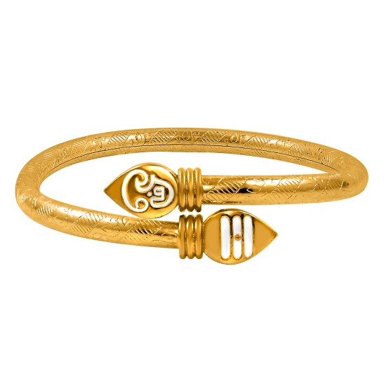 Nakabh Gold Plated Kada Bracelet for Men | Women (2204008)