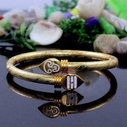 Nakabh Gold Plated Vel Kappu Kada Bracelet for Men | Women (2204008) Nakabh Gold Plated Vel Kappu Kada Bracelet for Men | Women (2204008)