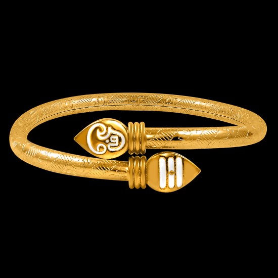 Nakabh Gold Plated Kada Bracelet for Men | Women (2204008)