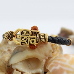 Antique Vintage Ethnic Kada Bracelet for Men Women Boys Girls (Shivji Words) Antique Vintage Ethnic Kada Bracelet for Men Women Boys Girls (Shivji Words)