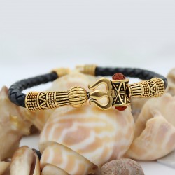 Antique Vintage Ethnic Kada Bracelet for Men Women Boys Girls (Trishul Dumroo 2) Antique Vintage Ethnic Kada Bracelet for Men Women Boys Girls (Trishul Dumroo 2)