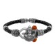 Antique Vintage Ethnic Kada Bracelet for Men Women Boys Girls (Shivji Photo Silver)