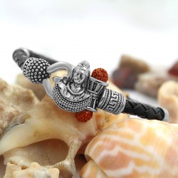 Antique Vintage Ethnic Kada Bracelet for Men Women Boys Girls (Shivji Photo Silver) Antique Vintage Ethnic Kada Bracelet for Men Women Boys Girls (Shivji Photo Silver)