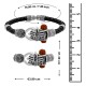 Antique Vintage Ethnic Kada Bracelet for Men Women Boys Girls (Mahakal Silver)