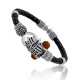 Antique Vintage Ethnic Kada Bracelet for Men Women Boys Girls (Mahakal Silver)