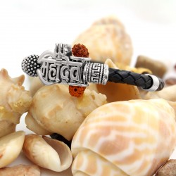 Antique Vintage Ethnic Kada Bracelet for Men Women Boys Girls (Mahadev Silver) Antique Vintage Ethnic Kada Bracelet for Men Women Boys Girls (Mahadev Silver)