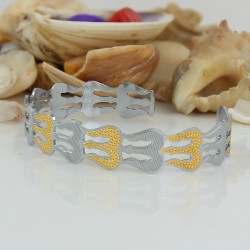 Antique Vintage Ethnic Kada Bracelet for men women boys girls (SilverGold) Antique Vintage Ethnic Kada Bracelet for men women boys girls (SilverGold)