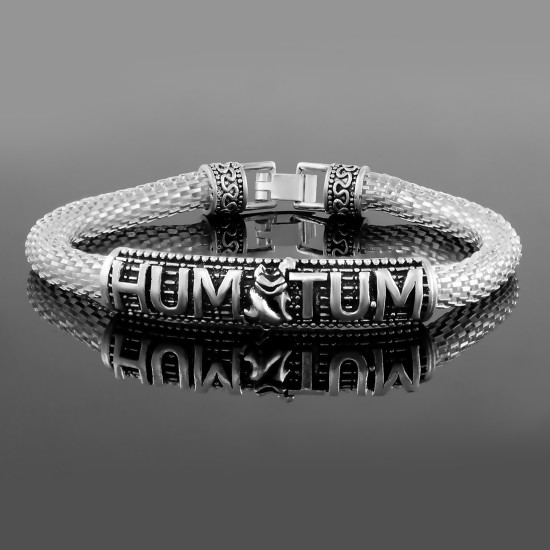 Antique Vintage Ethnic Silver Plated Kada Bracelet for men women boys girls