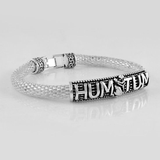 Antique Vintage Ethnic Silver Plated Kada Bracelet for men women boys girls