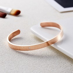 Stainless Steel Men Open Kada (Rose Gold) Stainless Steel Men Open Kada (Rose Gold)