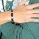 Black Plated Kada Bracelet for Men | Women - 2208103