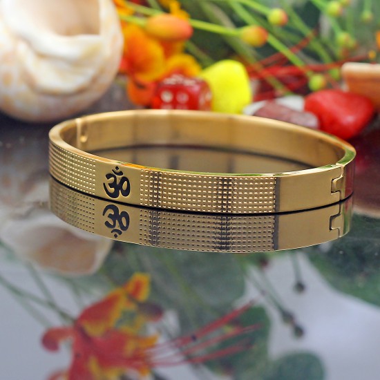 Gold Plated Kada Bracelet for Men | Women - 2208105