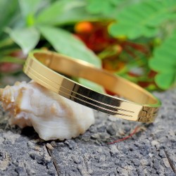 Gold Plated Kada Bracelet for Men | Women - 2208111 Gold Plated Kada Bracelet for Men | Women - 2208111