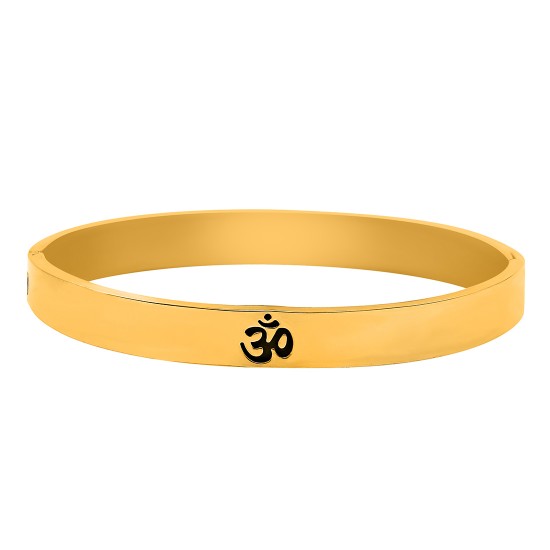 Gold Plated Om Kada Bracelet for Men | Women - 2208113