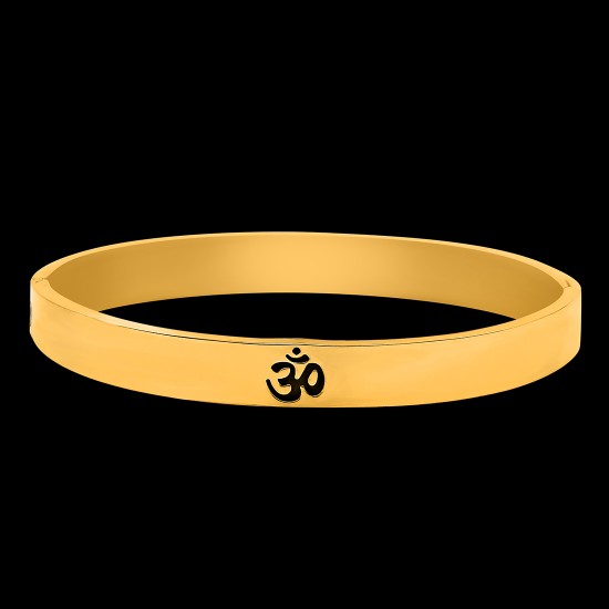 Gold Plated Om Kada Bracelet for Men | Women - 2208113